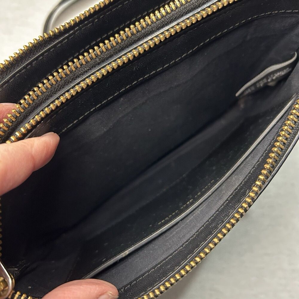 Marc by Marc Jacobs Crossbody Bag In Black Two Zip Sections Minimalist Classic - Picture 5 of 7